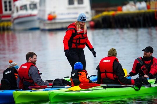 Guided kayak tour in Siglufjörður / Siglufjordur.