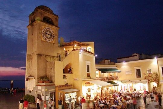 Capri by Night from Sorrento