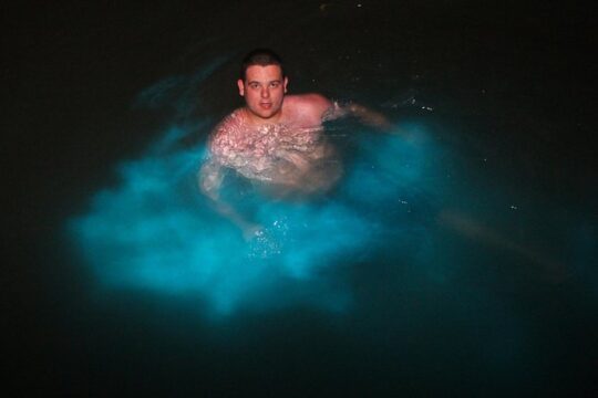Mystic Luminescent Lagoon Night Cruise & Swim in Jamaica