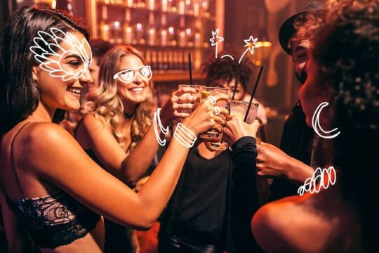 Nightlife Tour - Barcelona Bar Crawl with Flamingos