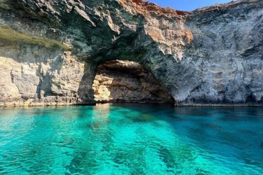 Half Day, Comino Island, Blue, Crystal Lagoons with Sea Caves