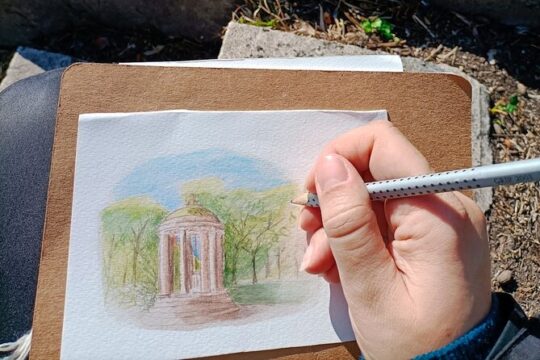 Design your own Postcard of Rome - tour with artistic activity