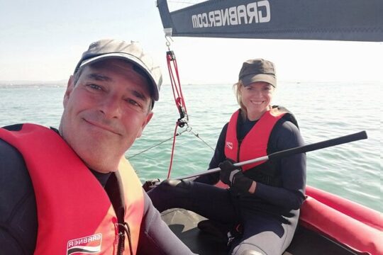 The Ria Formosa on a Small and Sporty Private Sailing Catamaran