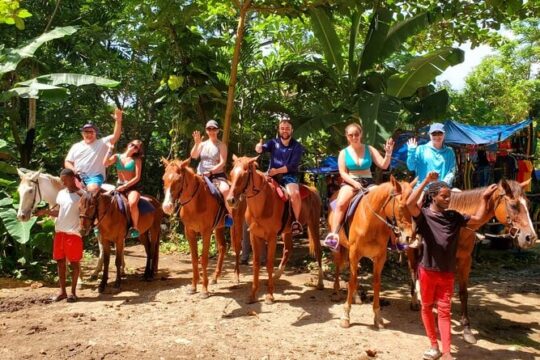 Full-Day Tour to Blue Hole Falls with Horseback Ride from Montego Bay