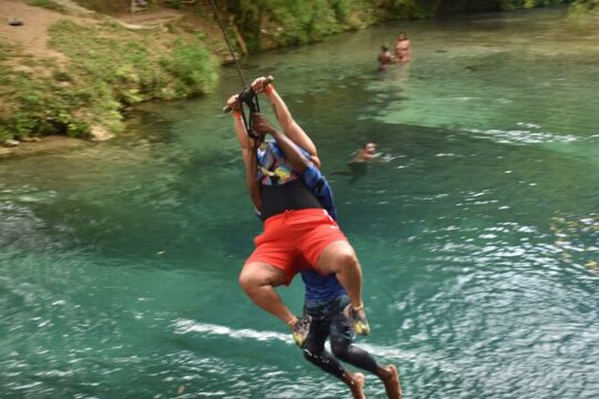 Atv riding and blue hole from Runaway bay hotels
