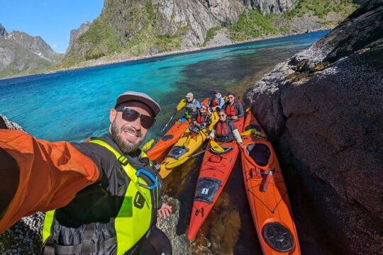Explore Reinefjord by kayak (3 hours)