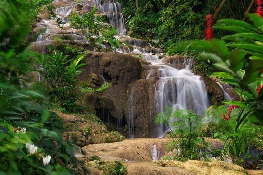 Konoko Falls & Park, Blue hole and Scotchies Tour with Shopping