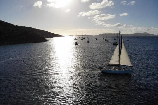 Group Sunset Sail St. John
