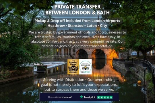 Private Transfer between London and Bath - Meet & Greet