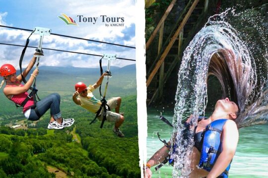 Short Excursion Ziplining & Waterfall, Taino Bay and Ambar cove.