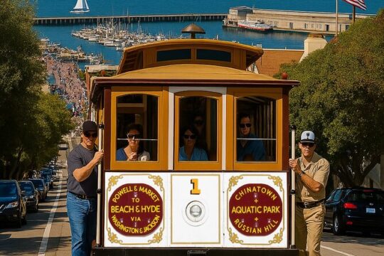 SF Cable Car Plus Alcatraz and Ferry Tour