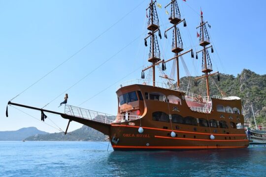 All Inclusive Comfort Pirate Boat Trip and Transfer from Marmaris