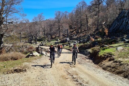 guided ride on the Plateau du Coscione by electric mountain bike