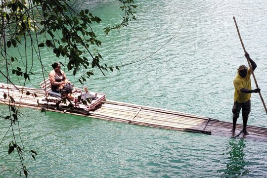 Bamboo Rafting, Frenchman Cove, Boston Jerk Centre in Portland