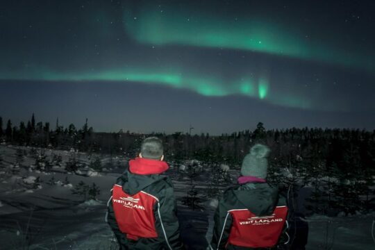 Northern Lights in the Wilderness with Lappish BBQ