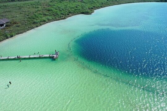 Explore 2 Cenotes and 1 Lagoon and Playa Paraiso from Cancun