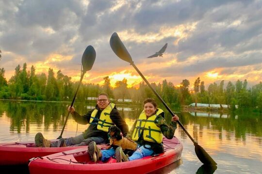Kayak tour in Xochimilco