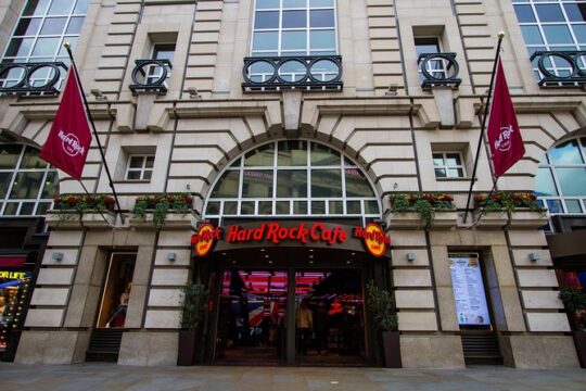 Hard Rock Cafe Piccadilly Circus with Set Menu for Lunch or Dinner