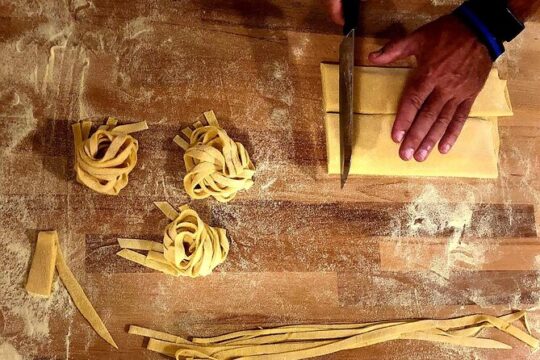 Small-Group Pasta Making steps from the Vatican Museums
