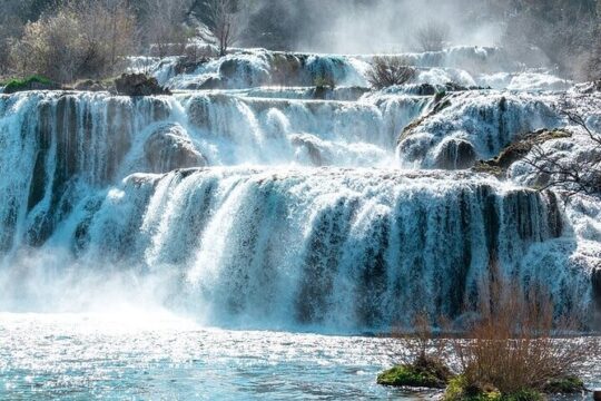 Airport Split or Split to Novalja with Krka waterfalls