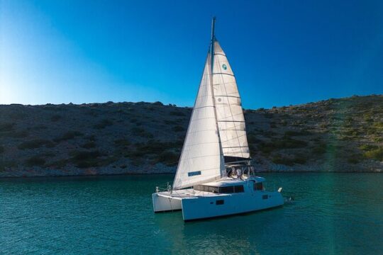 Private Half-Day Catamaran Cruise to Kleftiko Bay Milos