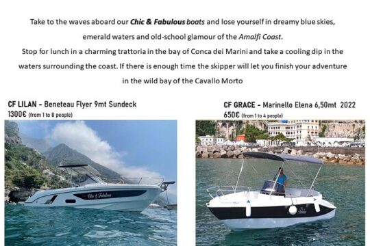 Amalfi Coast Boat Rental