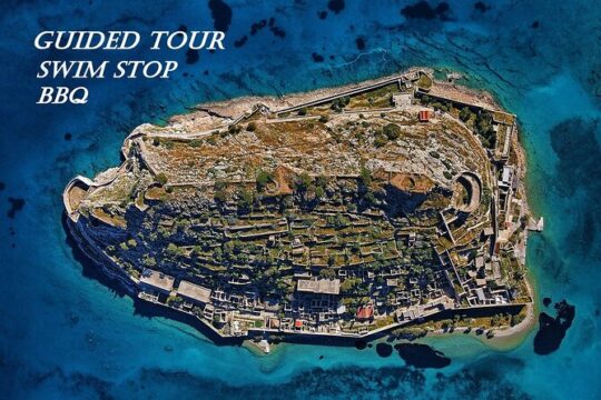 Elounda: Spinalonga Prof. Guided Boat Tour w/ BBQ + Swimming