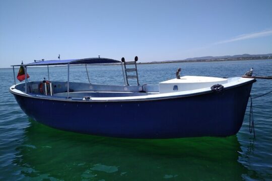 Ria Formosa Private 6 hours Guided Tour in Classic Boat, Olhão.