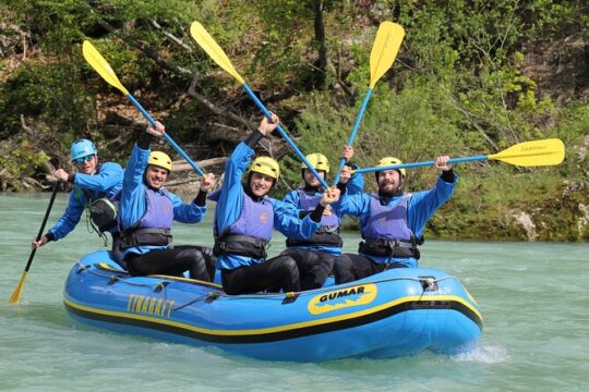 rafting on sava river in bled slovenia, the best rafting trip in the area