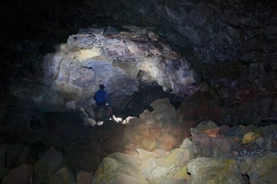 Geological Lava Tunnel Adventure in Arnarker Cave