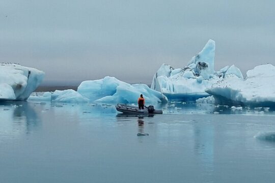 Glacier Lagoon Private Tour with Private Zodiac boat ride on the Iceberg Lagoon