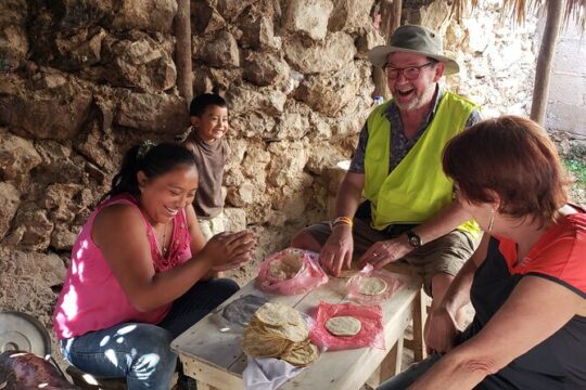 Go Maya by bike in Valladolid (Local market-Cenotes-Mayan Family)