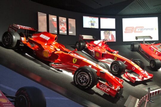 Ferrari World: Museums, Factory tour, Simulator,private transport