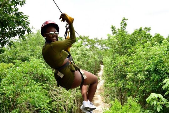 Horseback Ride, ATVs (Single), Cenote & Ziplines! Cancun Round Transportation