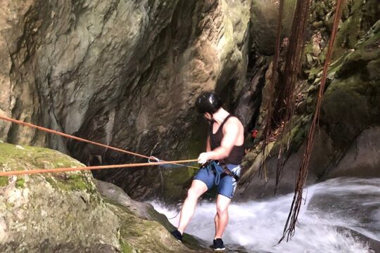 Trekking/rappelling waterfalls in Dominican Republic