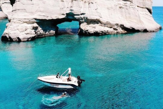5 Hours Boat Rental at Milos with Captain