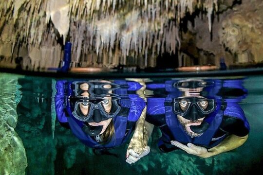 Snorkeling Experience with Turtles in Cenote in Riviera Maya