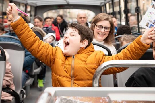 Paris Tootbus Kids Tour Sightseeing Live Guided Tour
