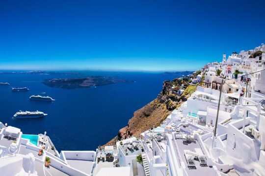 Santorini Private Tour 5hours Wine and local product tasting