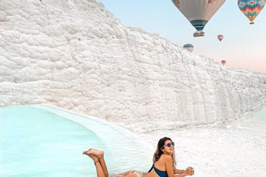 Pamukkale Sunrise Hot Air Balloon Flight with Flight Cerfiticate
