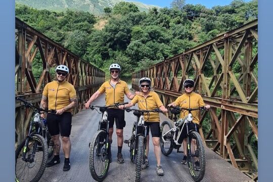 Electric Mountain Bike in Vjosa River Albania
