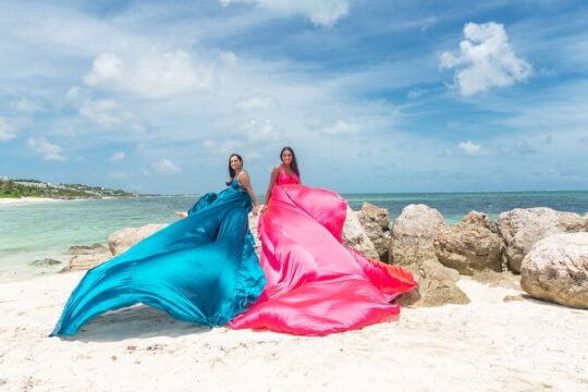 Flying Dress Photo in Turks and Caicos island