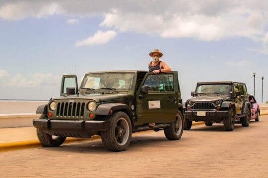 Cozumel Cultural Jeep Tour with Mayan Village and Mexican Lunch