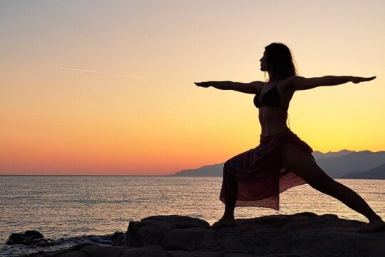 Private Beach Yoga and Rock Climbing in Plakias Beach