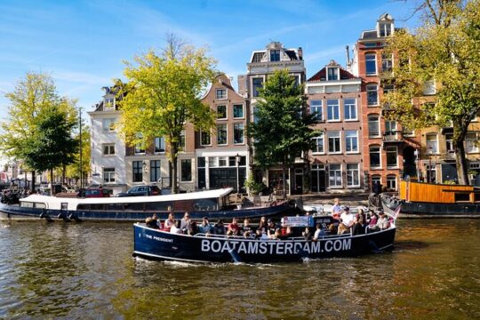 Open Boat Canal Cruise in Old City Centre of Amsterdam