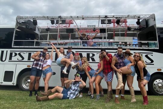 Nashville Open-Air Public Party Bus Tour with Onboard DJ & Bartender