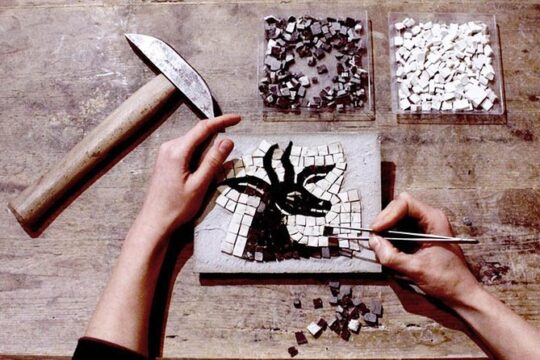Ancient Mosaic Workshop in Rome, Italy