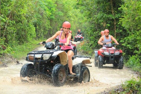 Horseback Riding ATV Shared & Ziplines with Transfer from Cancún
