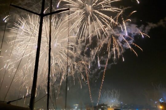 New Year's Eve on a Boat with Champagne and Fireworks!