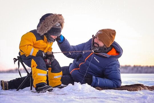 Snowmobile and ice fishing excursion (private tour)